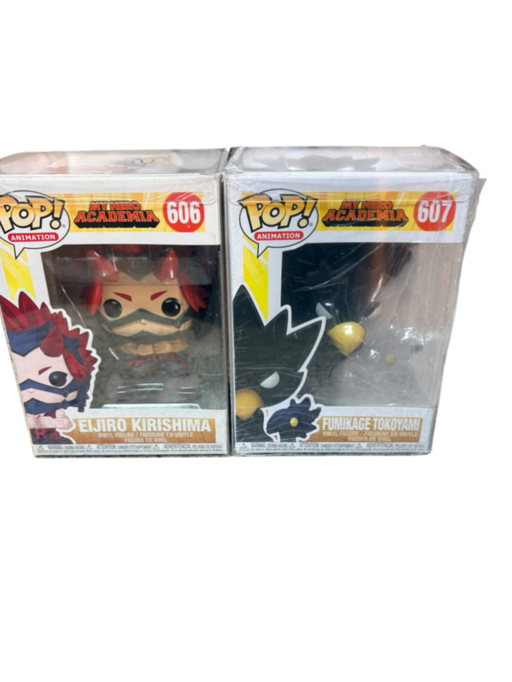 Funko Pop My Hero Academia Set - Eijiro Kirishima #606 & Fumikage Tokoyami #607